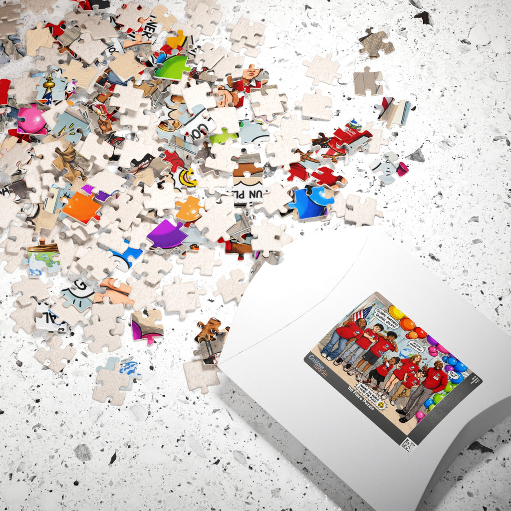 HgP Team Comic-Style Puzzle — "Making the World a More Fun Place" (110–1014 pcs)