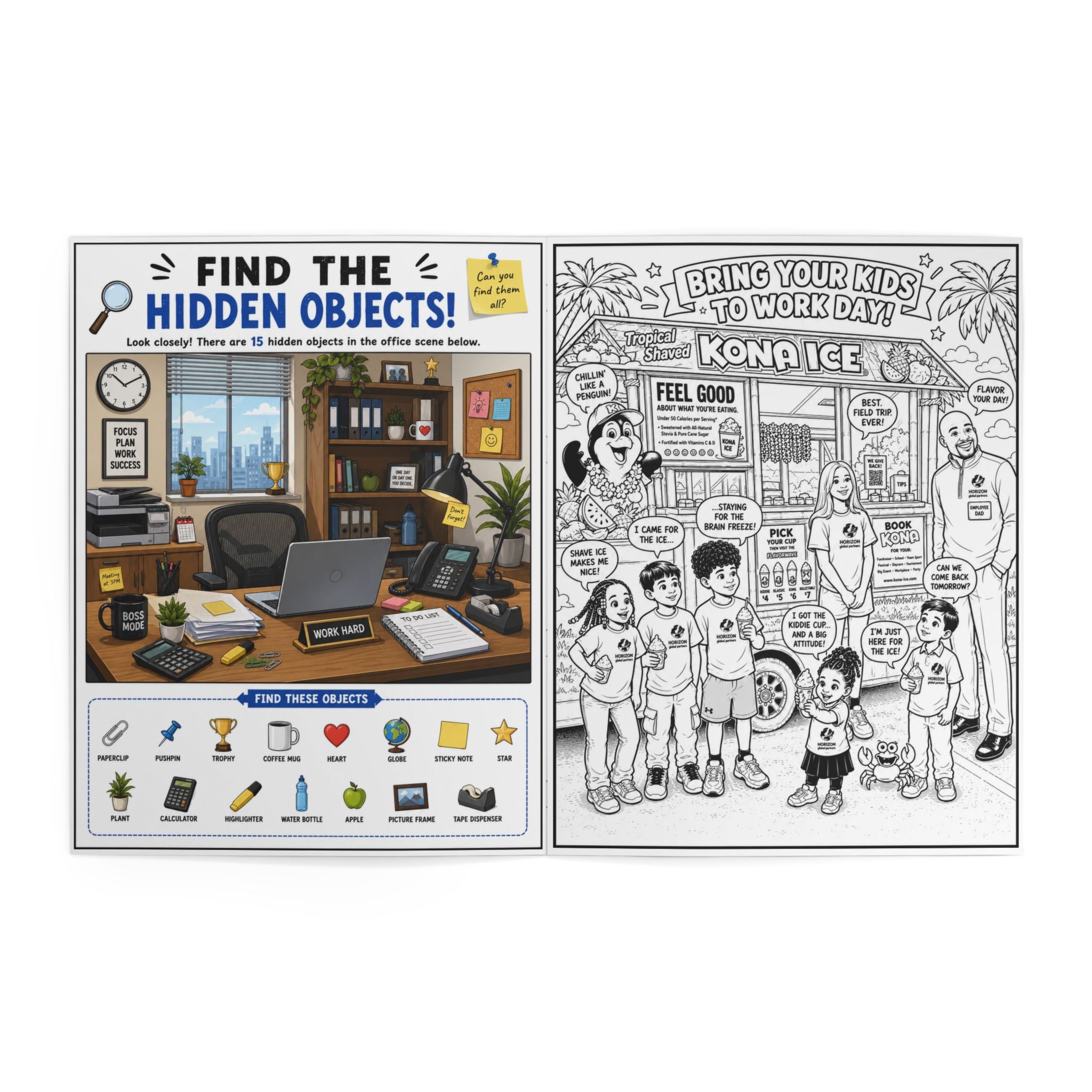 Coloring Book — Horizon Global Partners Kids Activity Book