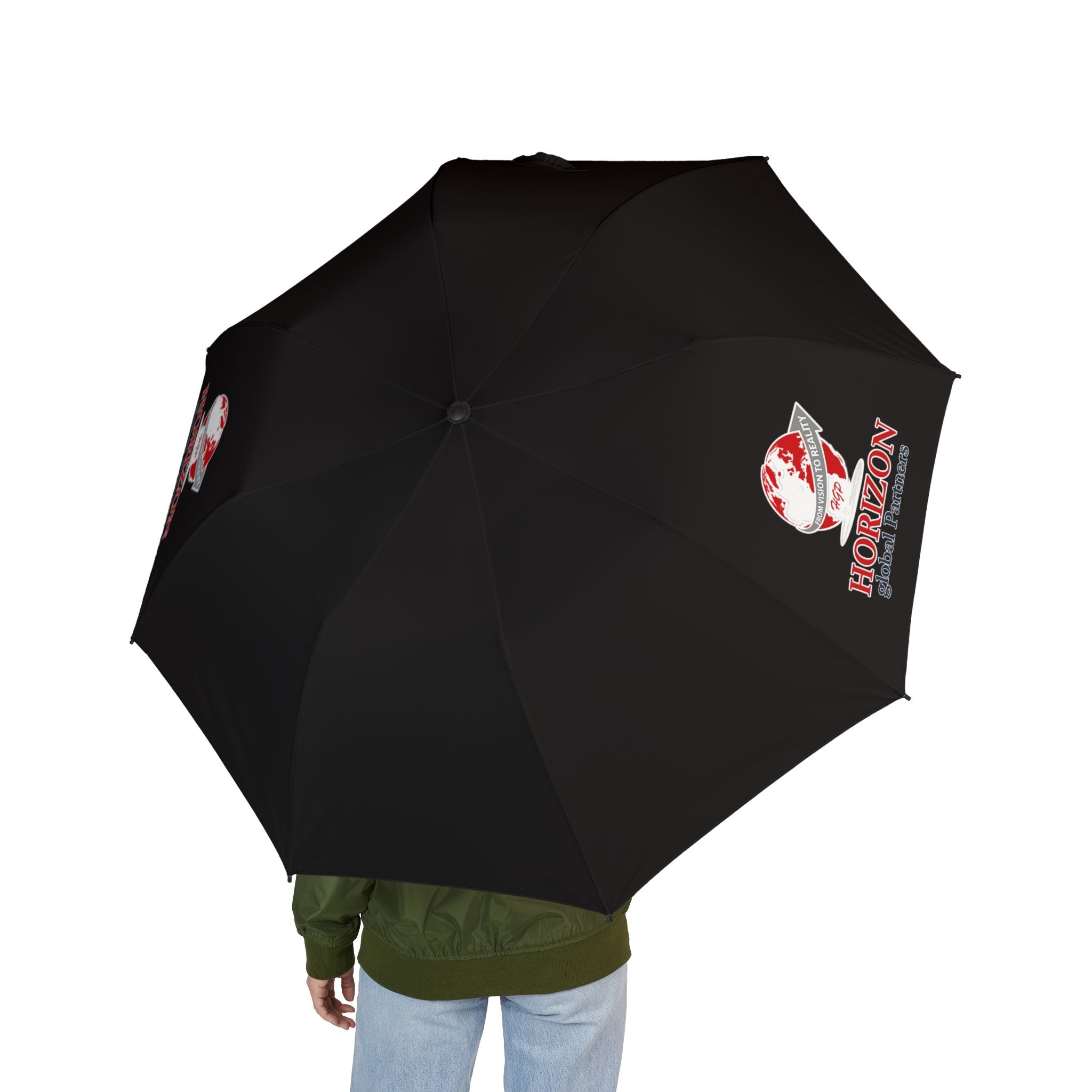 Compact Foldable Umbrella — Helmet Globe Design, Semi-Automatic Travel Rain Umbrella